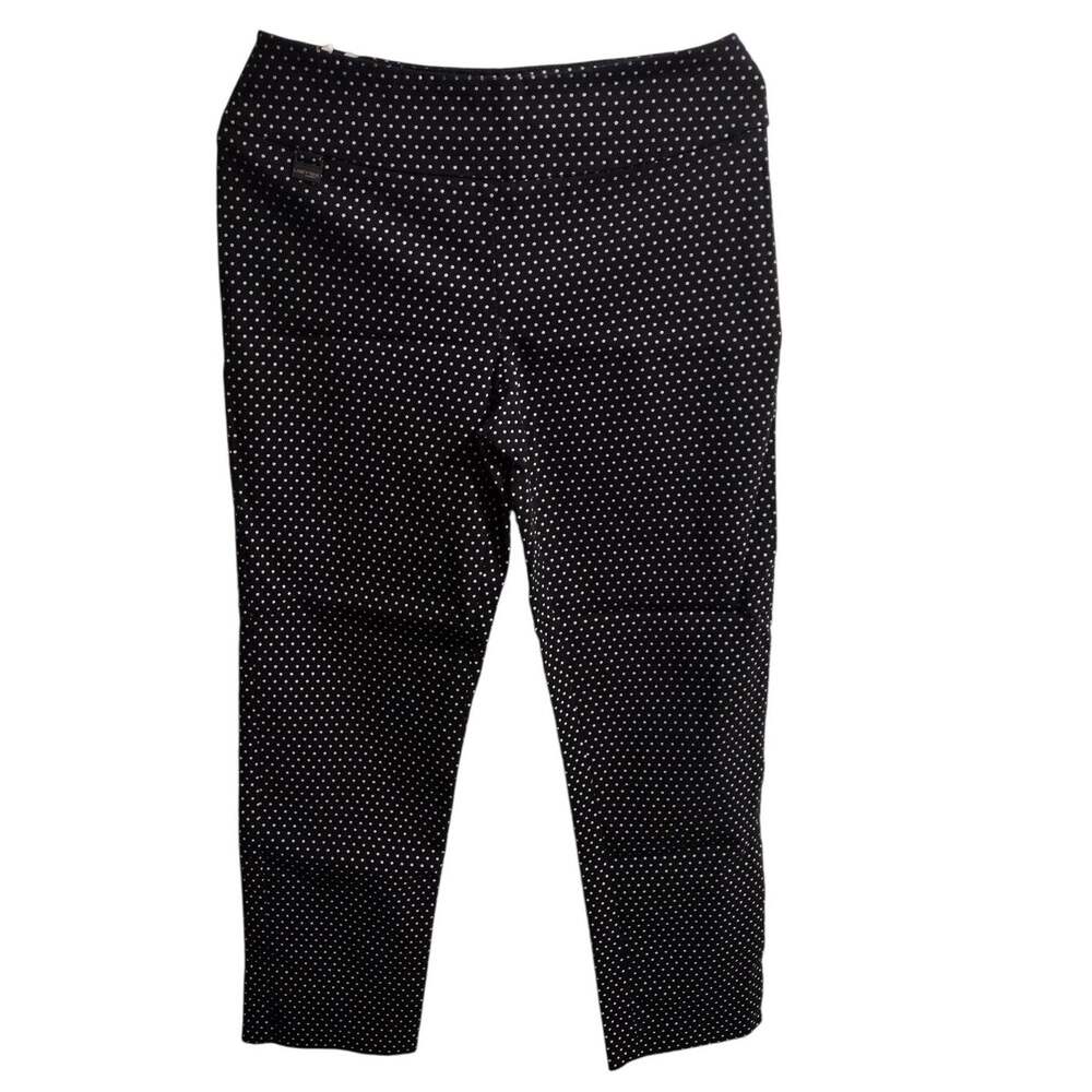 Lisette L Montreal Pants Womens 6 Polka Dot Pull On Stretch Crop Capri Trousers